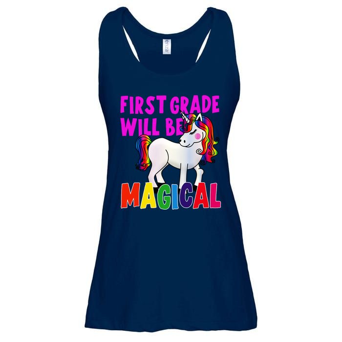 First Grade Will Be Magical Ladies Essential Flowy Tank