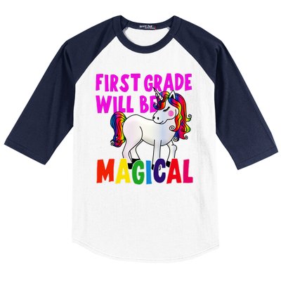 First Grade Will Be Magical Baseball Sleeve Shirt