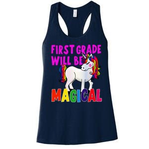 First Grade Will Be Magical Women's Racerback Tank