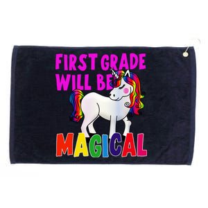 First Grade Will Be Magical Grommeted Golf Towel