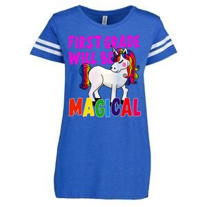 First Grade Will Be Magical Enza Ladies Jersey Football T-Shirt