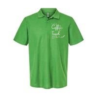 First I Drink Coffee The I Teach Kids The Kids Softstyle Adult Sport Polo