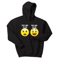 First I Was Like Emoji Faces Kids Hoodie