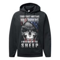 First Mistake Was Thinking I Was One Of the Sheep Performance Fleece Hoodie