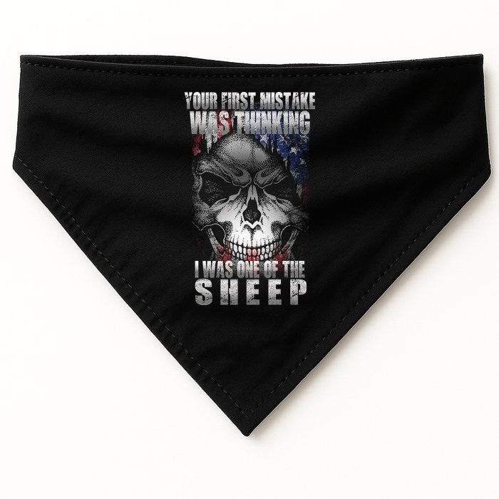 First Mistake Was Thinking I Was One Of the Sheep USA-Made Doggie Bandana