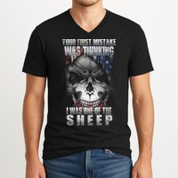 First Mistake Was Thinking I Was One Of the Sheep V-Neck T-Shirt