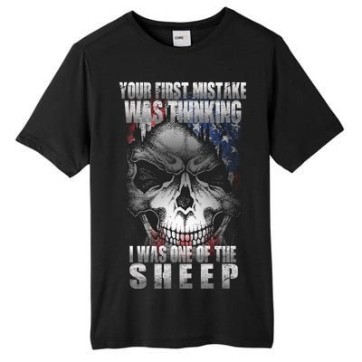 First Mistake Was Thinking I Was One Of the Sheep Tall Fusion ChromaSoft Performance T-Shirt