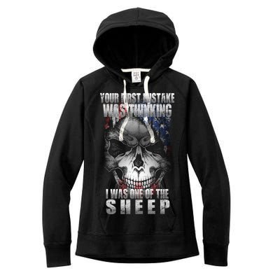 First Mistake Was Thinking I Was One Of the Sheep Women's Fleece Hoodie