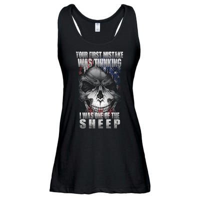 First Mistake Was Thinking I Was One Of the Sheep Ladies Essential Flowy Tank