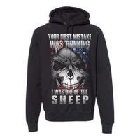 First Mistake Was Thinking I Was One Of the Sheep Premium Hoodie