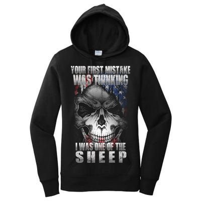 First Mistake Was Thinking I Was One Of the Sheep Women's Pullover Hoodie