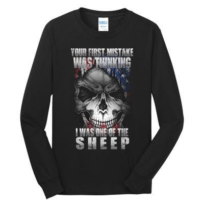 First Mistake Was Thinking I Was One Of the Sheep Tall Long Sleeve T-Shirt