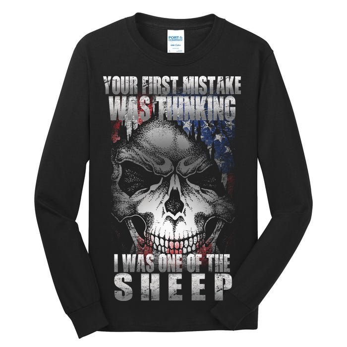 First Mistake Was Thinking I Was One Of the Sheep Tall Long Sleeve T-Shirt