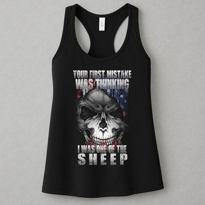 First Mistake Was Thinking I Was One Of the Sheep Womens Tank Top