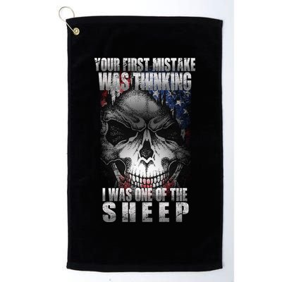 First Mistake Was Thinking I Was One Of the Sheep Golf Towel