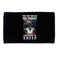 First Mistake Was Thinking I Was One Of the Sheep Microfiber Hand Towel