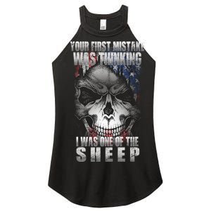 First Mistake Was Thinking I Was One Of the Sheep Women's Perfect Tri Rocker Tank