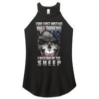 First Mistake Was Thinking I Was One Of the Sheep Women's Perfect Tri Rocker Tank