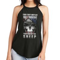 First Mistake Was Thinking I Was One Of the Sheep Women's Perfect Tri Rocker Tank