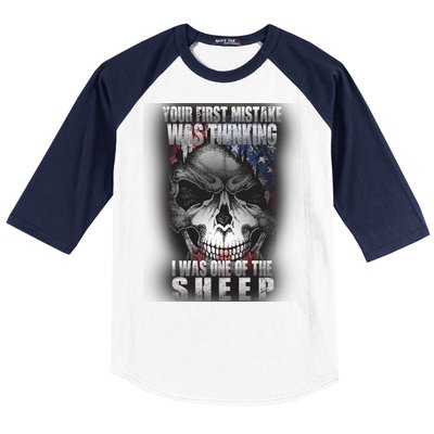 First Mistake Was Thinking I Was One Of the Sheep Baseball Sleeve Shirt