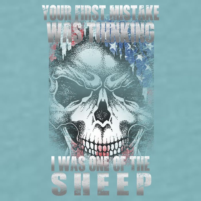 First Mistake Was Thinking I Was One Of the Sheep Sueded Cloud Jersey T-Shirt