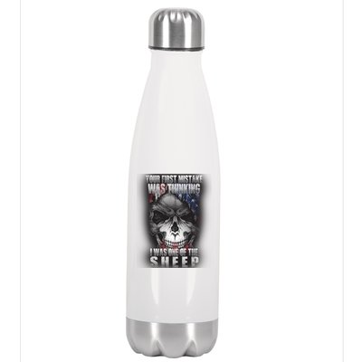 First Mistake Was Thinking I Was One Of the Sheep Stainless Steel Insulated Water Bottle