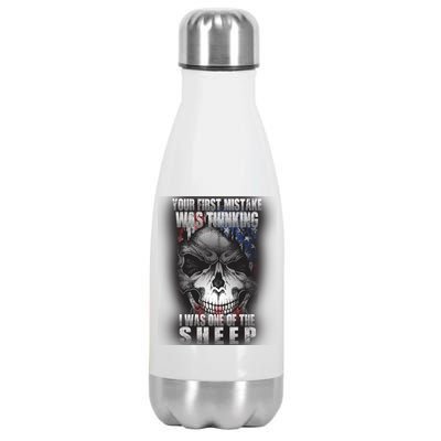 First Mistake Was Thinking I Was One Of the Sheep Stainless Steel Insulated Water Bottle