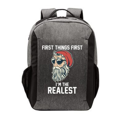 First Things First I'm the Realest Cool Santa Vector Backpack
