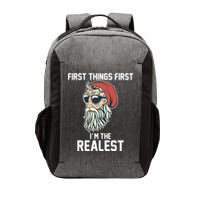 First Things First I'm the Realest Cool Santa Vector Backpack