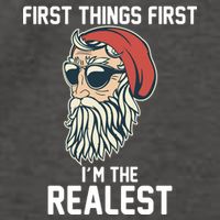 First Things First I'm the Realest Cool Santa Vector Backpack