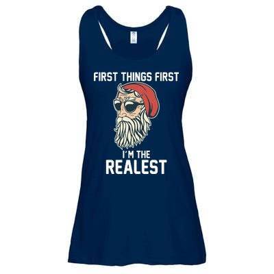 First Things First I'm the Realest Cool Santa Ladies Essential Flowy Tank