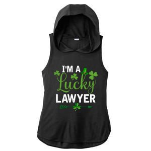 Funny Irish St Patricks Day Costume I'm A Lucky Lawyer Meaningful Gift Ladies PosiCharge Tri-Blend Wicking Draft Hoodie Tank