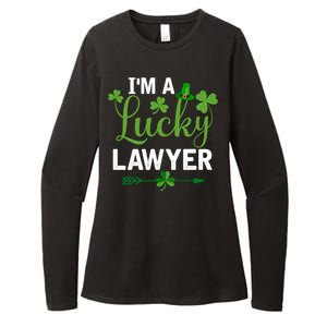 Funny Irish St Patricks Day Costume I'm A Lucky Lawyer Meaningful Gift Womens CVC Long Sleeve Shirt