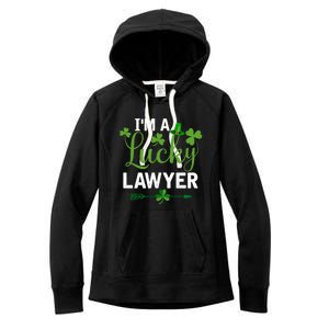 Funny Irish St Patricks Day Costume I'm A Lucky Lawyer Meaningful Gift Women's Fleece Hoodie