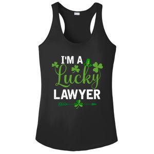 Funny Irish St Patricks Day Costume I'm A Lucky Lawyer Meaningful Gift Ladies PosiCharge Competitor Racerback Tank