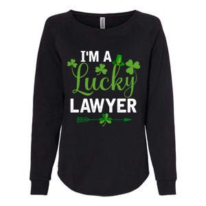 Funny Irish St Patricks Day Costume I'm A Lucky Lawyer Meaningful Gift Womens California Wash Sweatshirt