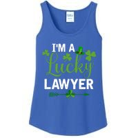 Funny Irish St Patricks Day Costume I'm A Lucky Lawyer Meaningful Gift Ladies Essential Tank