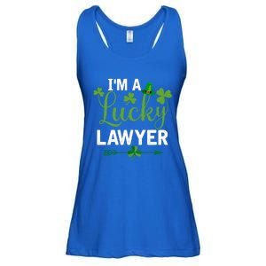 Funny Irish St Patricks Day Costume I'm A Lucky Lawyer Meaningful Gift Ladies Essential Flowy Tank