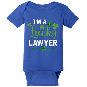 Funny Irish St Patricks Day Costume I'm A Lucky Lawyer Meaningful Gift Baby Bodysuit