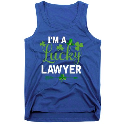 Funny Irish St Patricks Day Costume I'm A Lucky Lawyer Meaningful Gift Tank Top