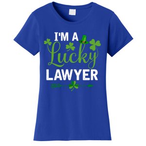 Funny Irish St Patricks Day Costume I'm A Lucky Lawyer Meaningful Gift Women's T-Shirt