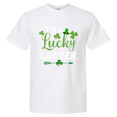 Funny Irish St Patricks Day Costume I'm A Lucky Lawyer Meaningful Gift Garment-Dyed Heavyweight T-Shirt