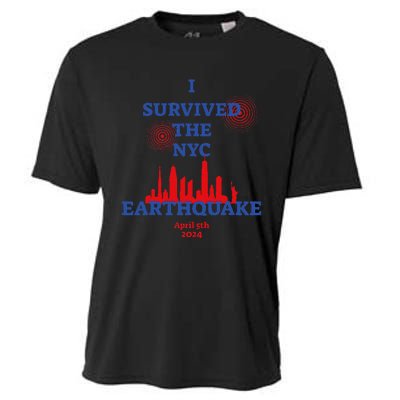 Funny I Survived The Nyc Earthquake Gift Cooling Performance Crew T-Shirt