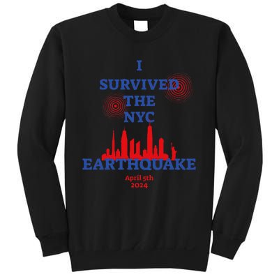 Funny I Survived The Nyc Earthquake Gift Sweatshirt