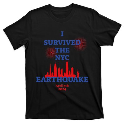 Funny I Survived The Nyc Earthquake Gift T-Shirt