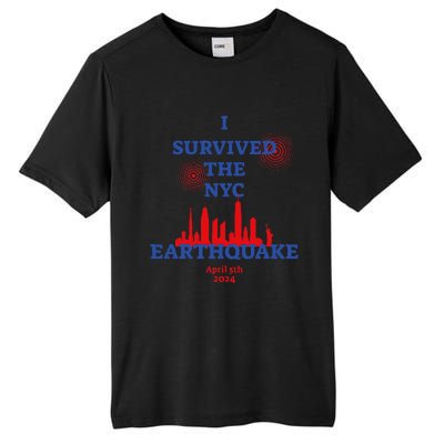 Funny I Survived The Nyc Earthquake Gift Tall Fusion ChromaSoft Performance T-Shirt