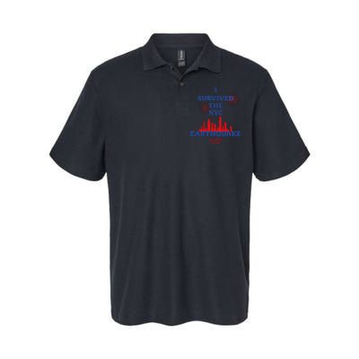 Funny I Survived The Nyc Earthquake Gift Softstyle Adult Sport Polo