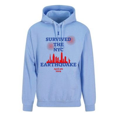 Funny I Survived The Nyc Earthquake Gift Unisex Surf Hoodie