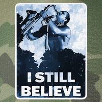 Funny I Still Believe Sax Man Nun Nerd Geek Graphic Legacy Tie Dye Trucker Hat