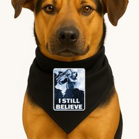 Funny I Still Believe Sax Man Nun Nerd Geek Graphic USA-Made Doggie Bandana